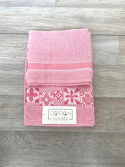 Coppia Asciugamani 1+1 in Spugna Viso e Ospite Cotton Mania Kim