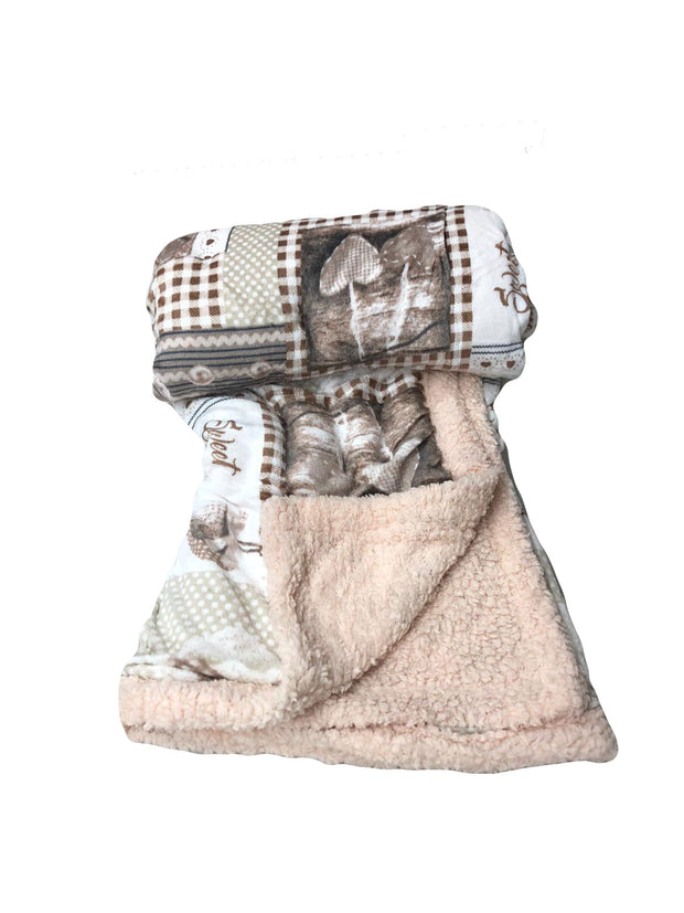 Plaid Coperta Emma Beige Singolo